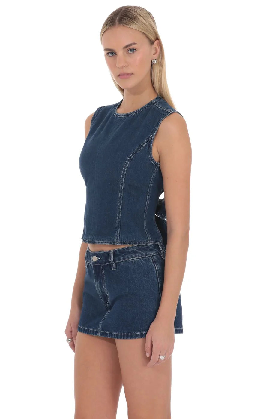 Kalyth Denim Skort