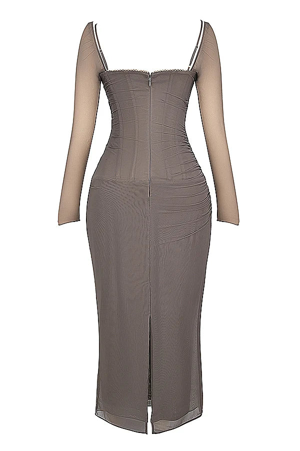 smoke maxi dress