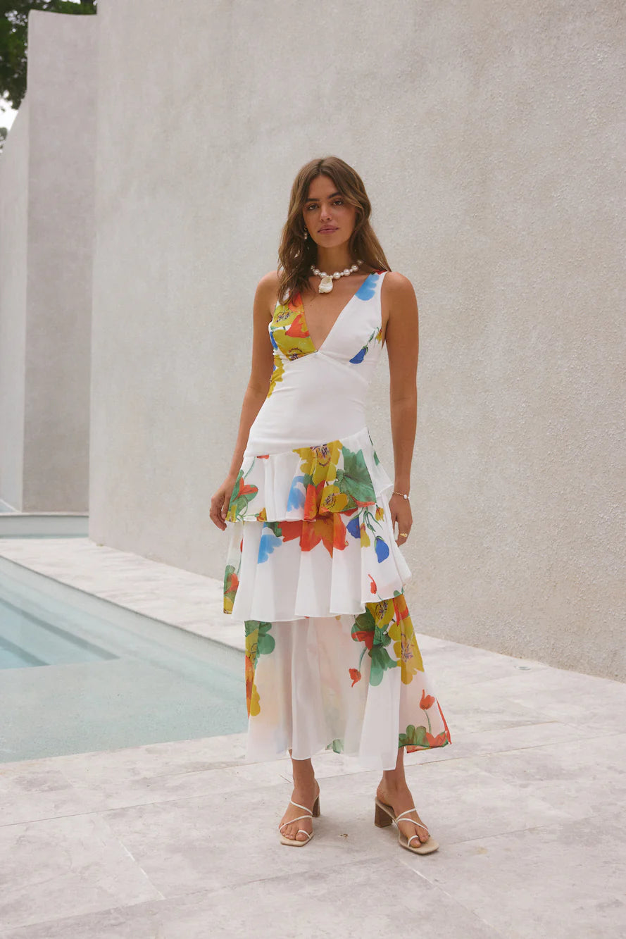Floral Dreams Maxi Dress Multi