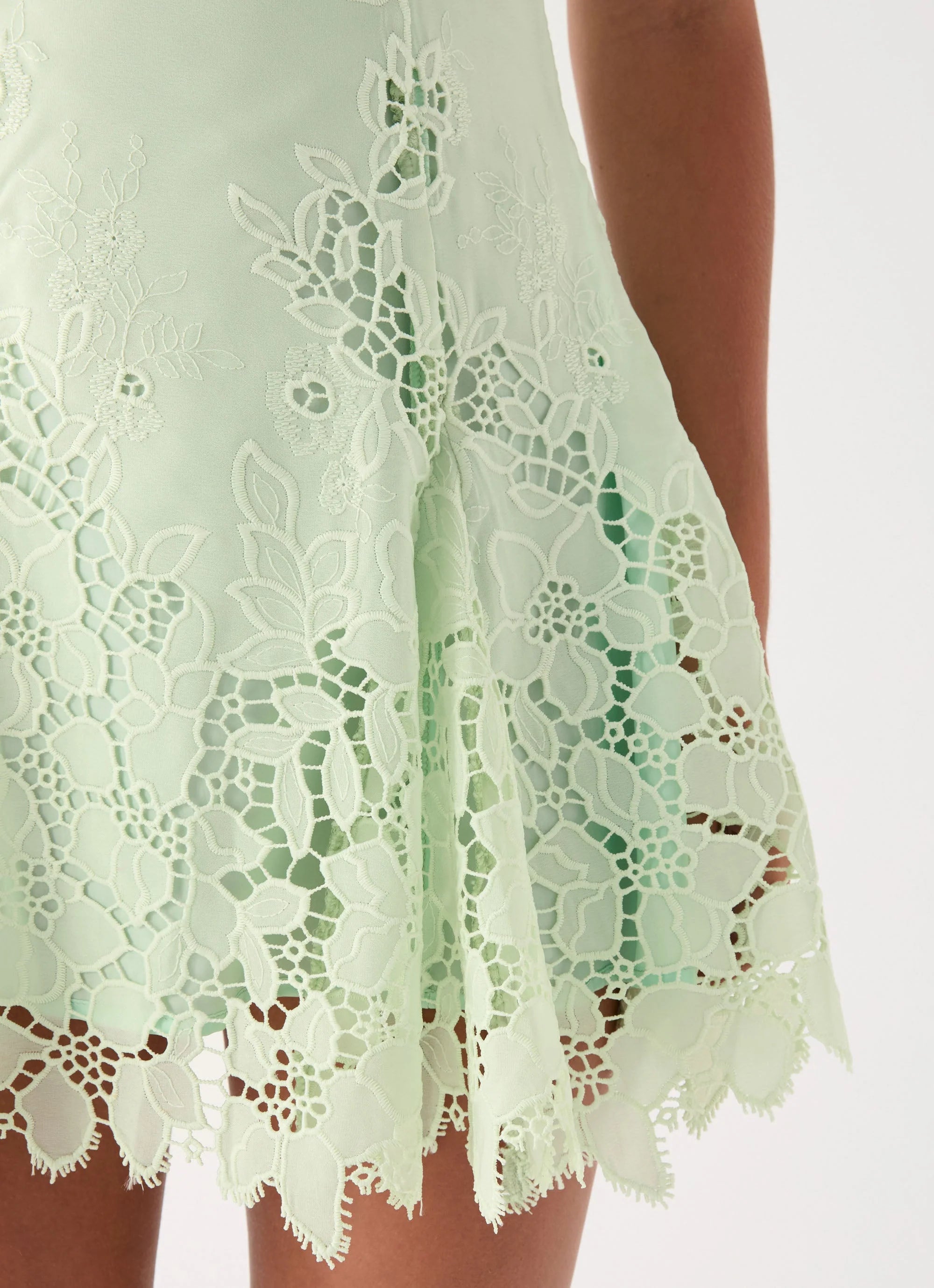 Florine Mini Dress - Pistachio