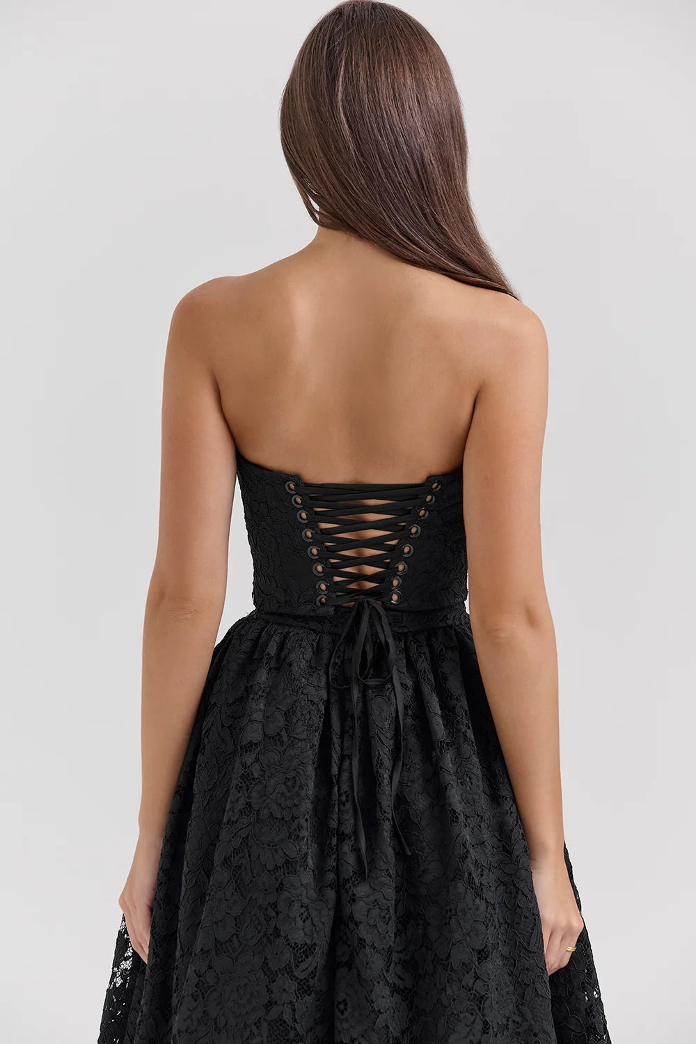 black lace corset, skirt and bolero - sale