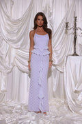 Aurora Serenade Halter Maxi Dress Lilac