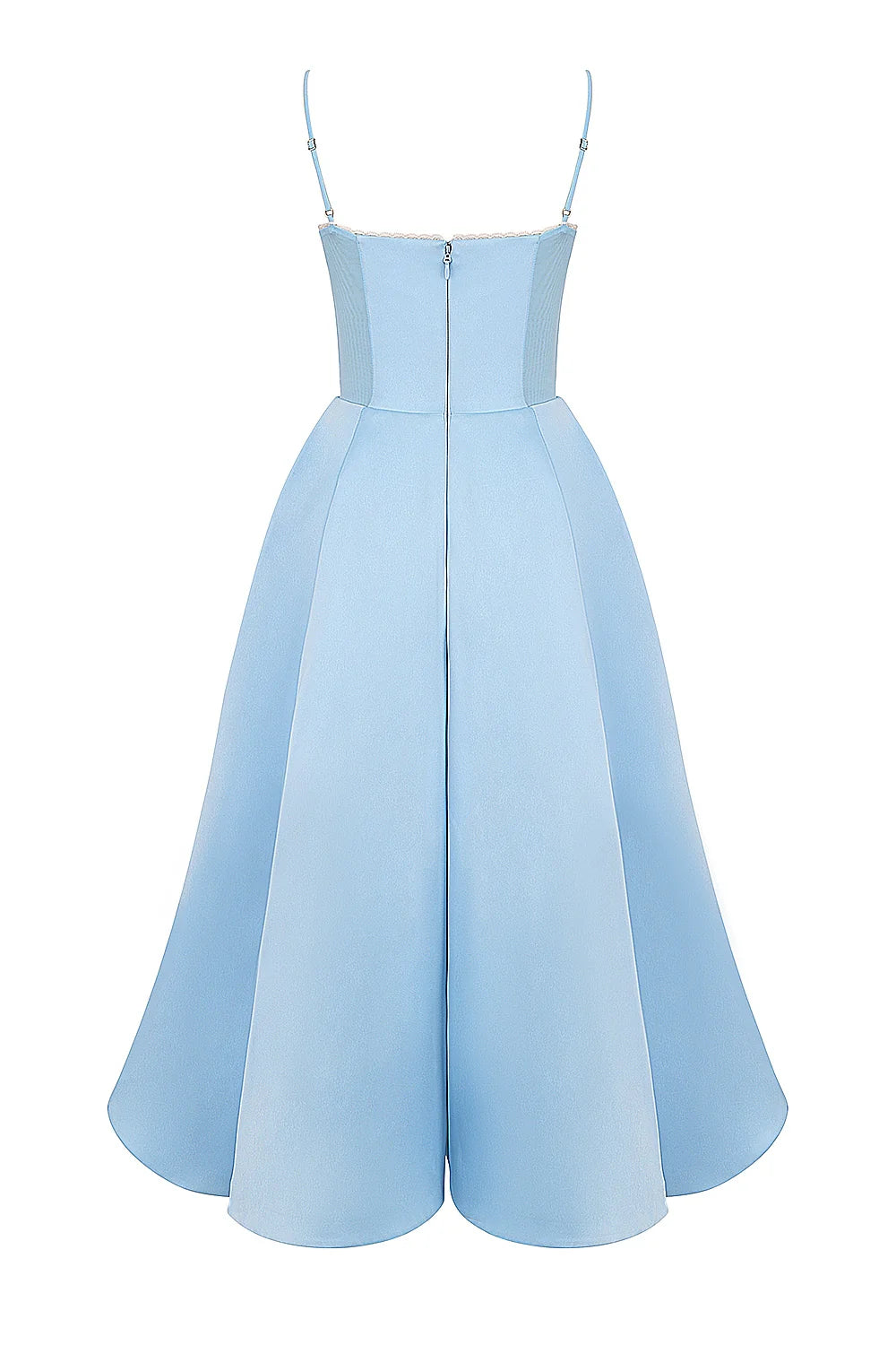 cinderella blue tulle midi dress