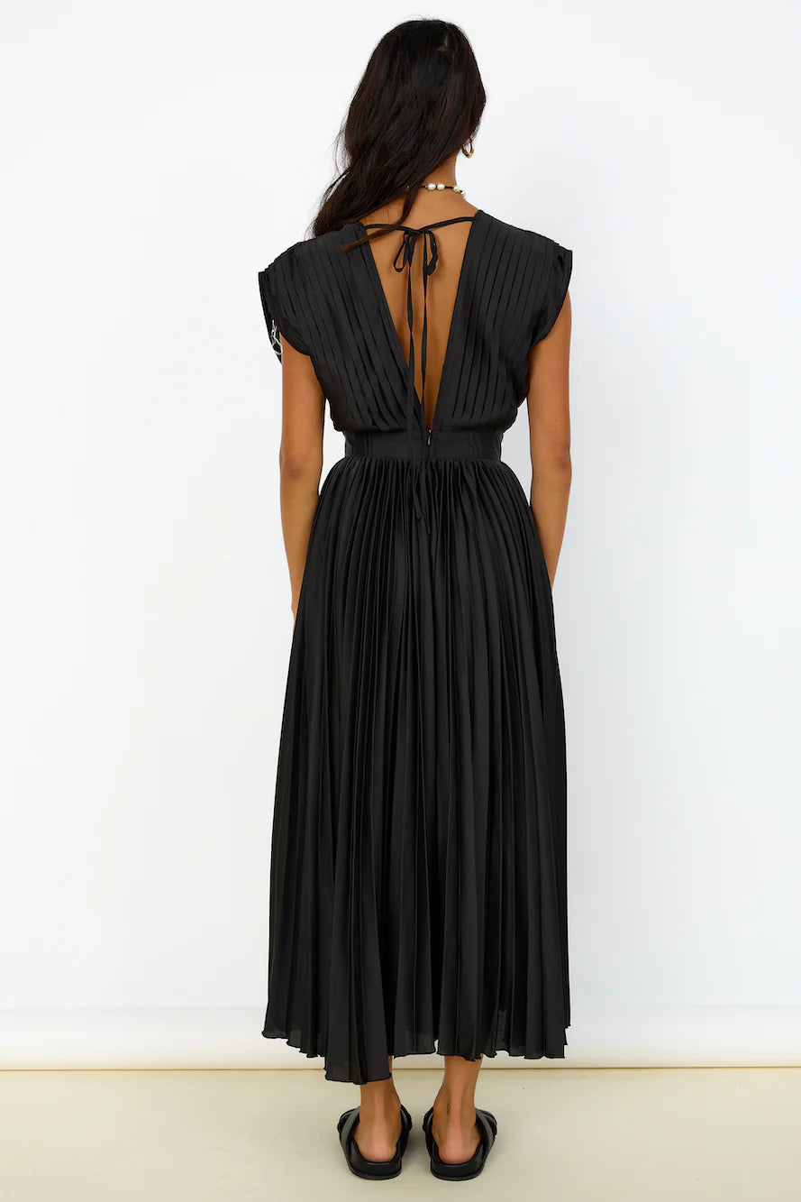 Iridescent Nights Maxi Dress Black