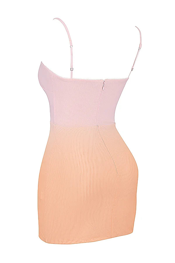 ombre mini dress
