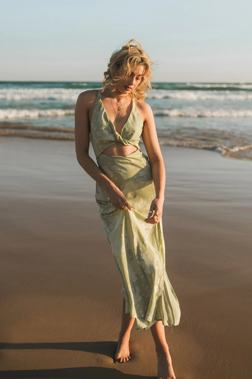 Expectations Maxi Dress Green