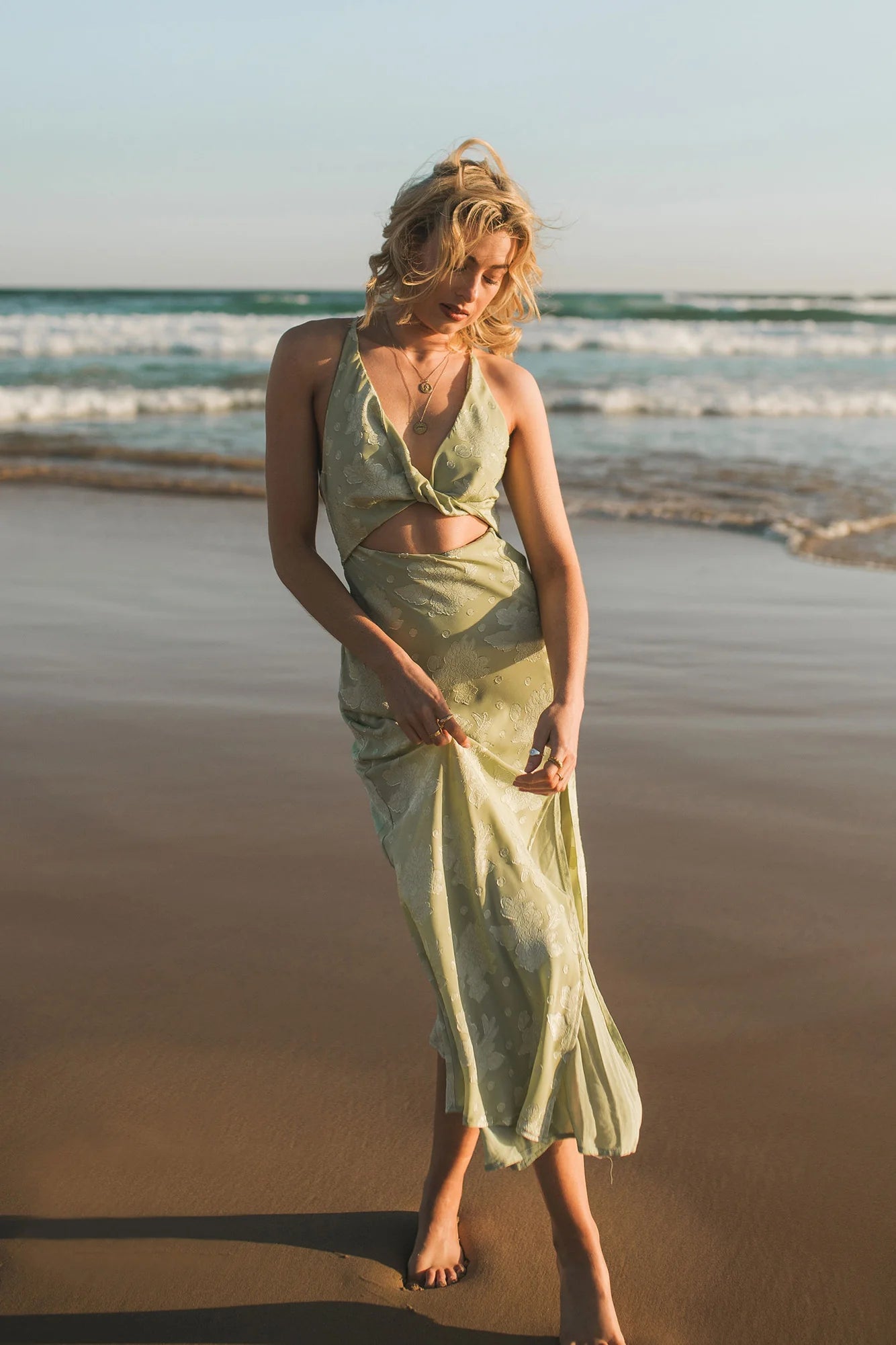 Expectations Maxi Dress Green