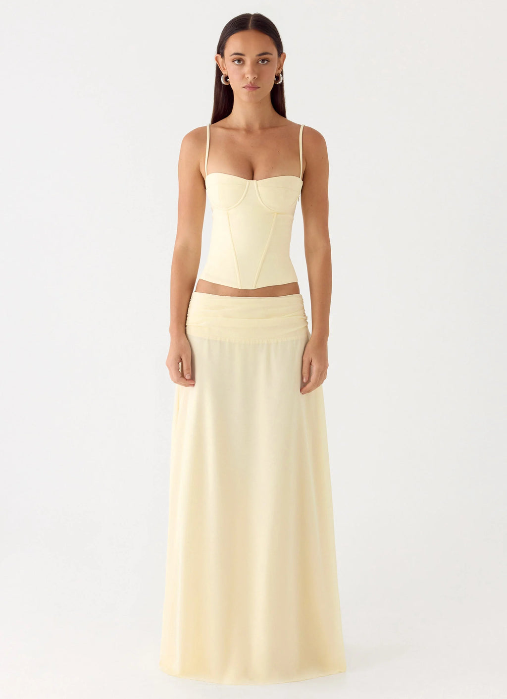 Natalya Maxi Skirt - Yellow