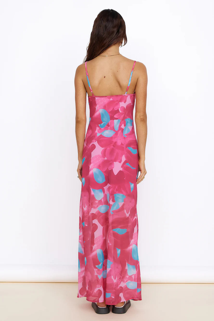 Make Up My Mind Maxi Dress Pink