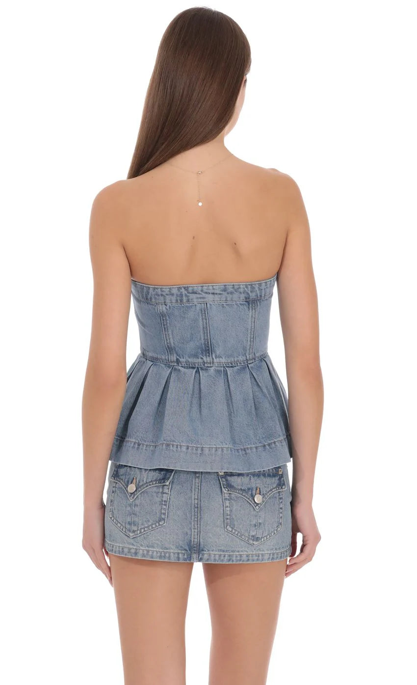 Isabel Denim Top