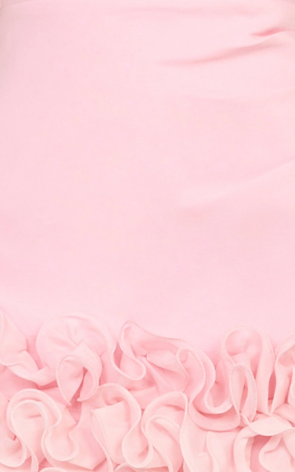 Inaya Mini Dress - Strapless Flounce Hem Dress in Pink