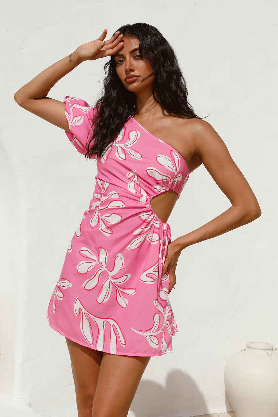 Settle In Mini Dress Pink