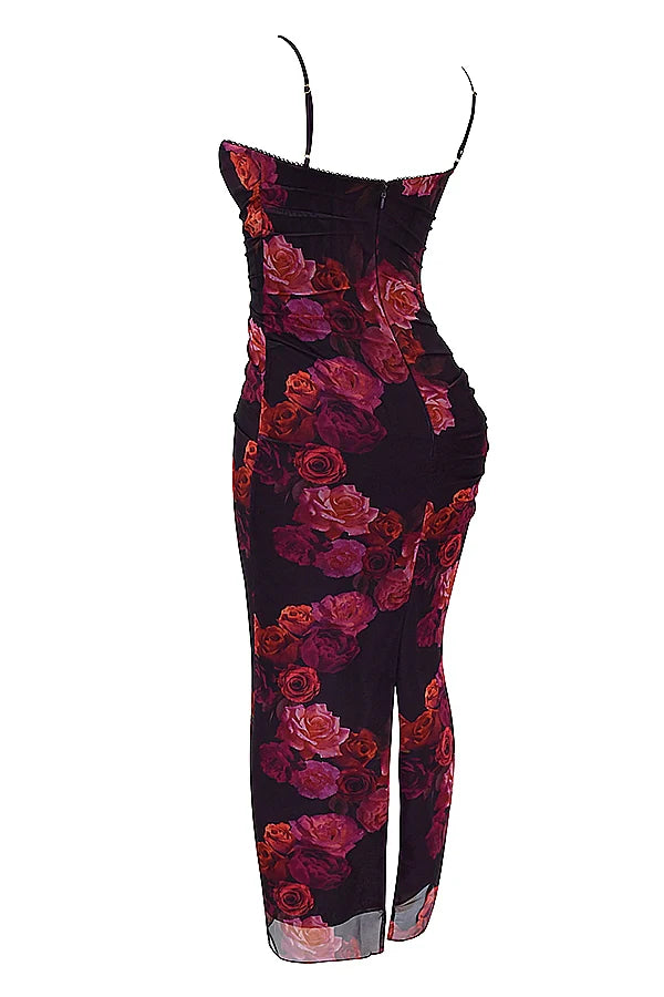 romantic floral maxi dress