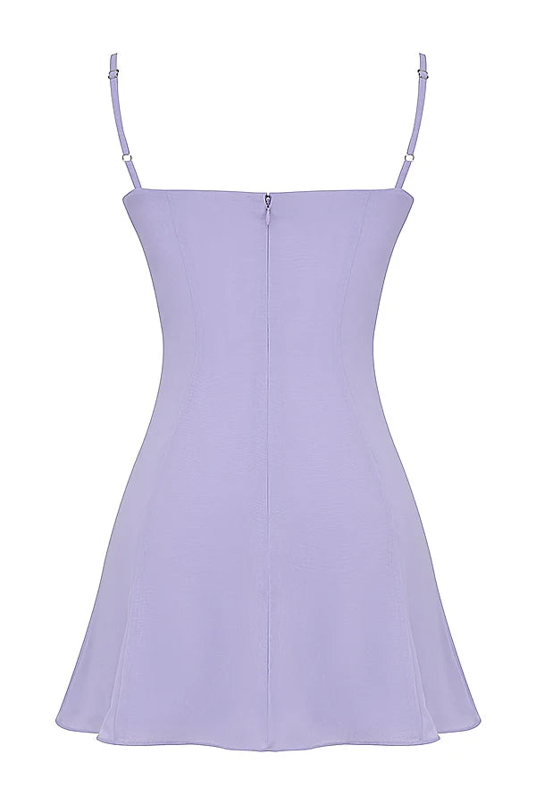lavender mini dress