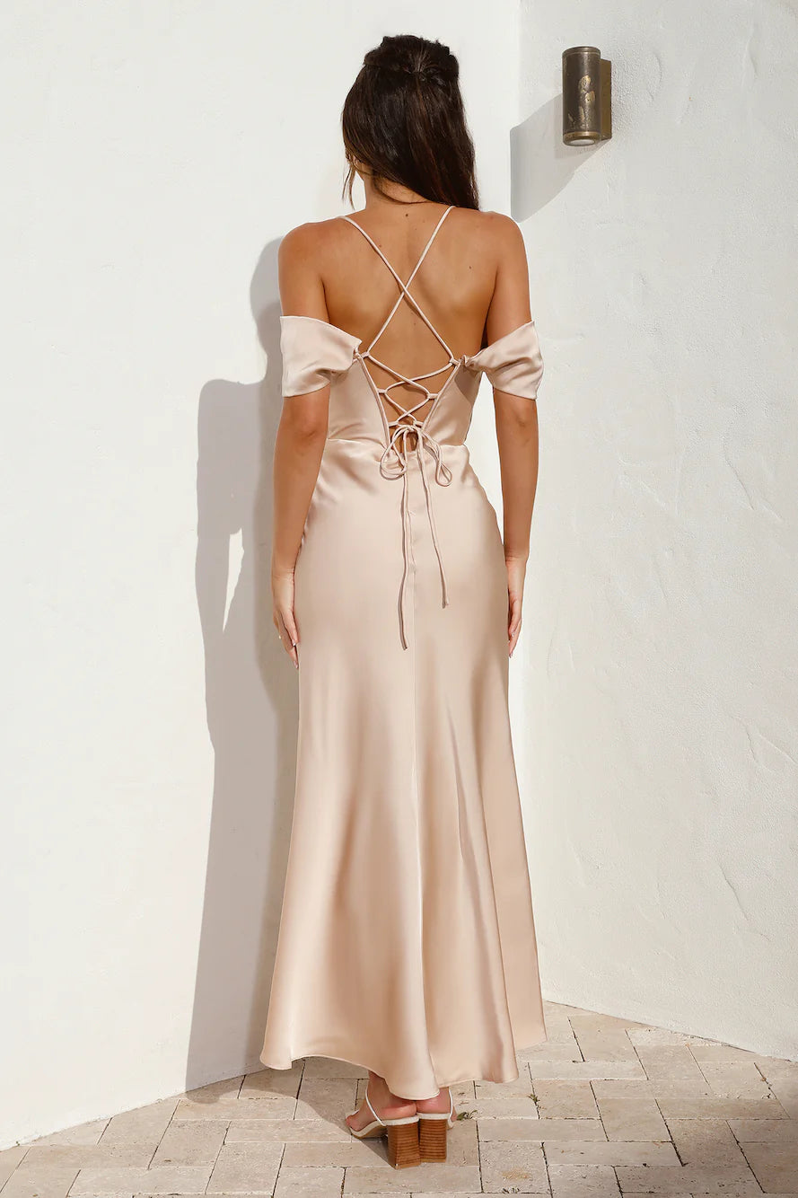 Pour Moi Maxi Dress Champagne