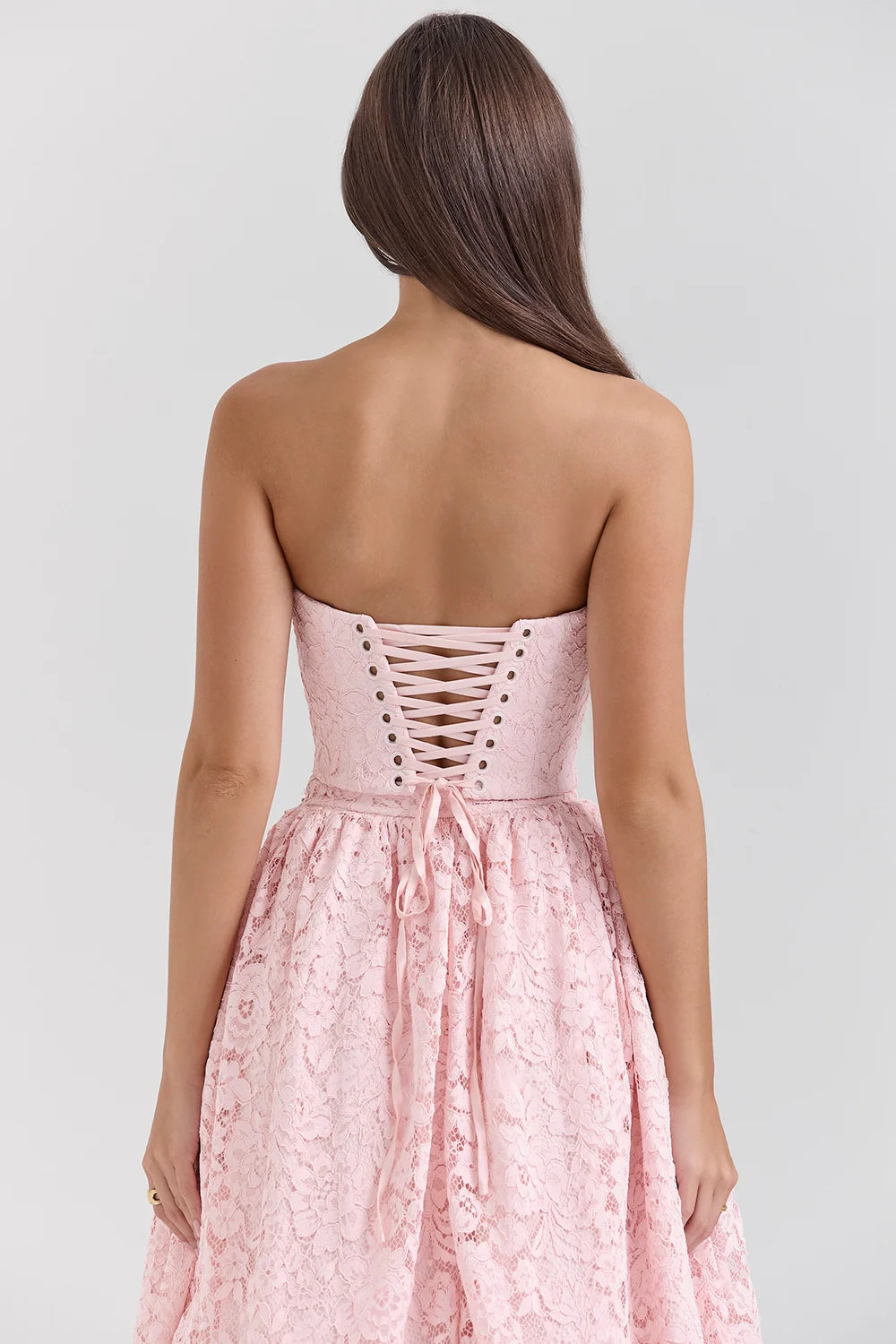 ballerina pink lace corset, skirt and bolero - sale