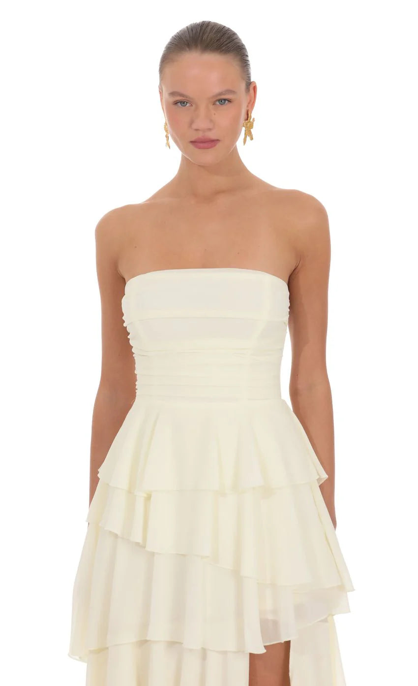 Stella Maxi Dress in Cream