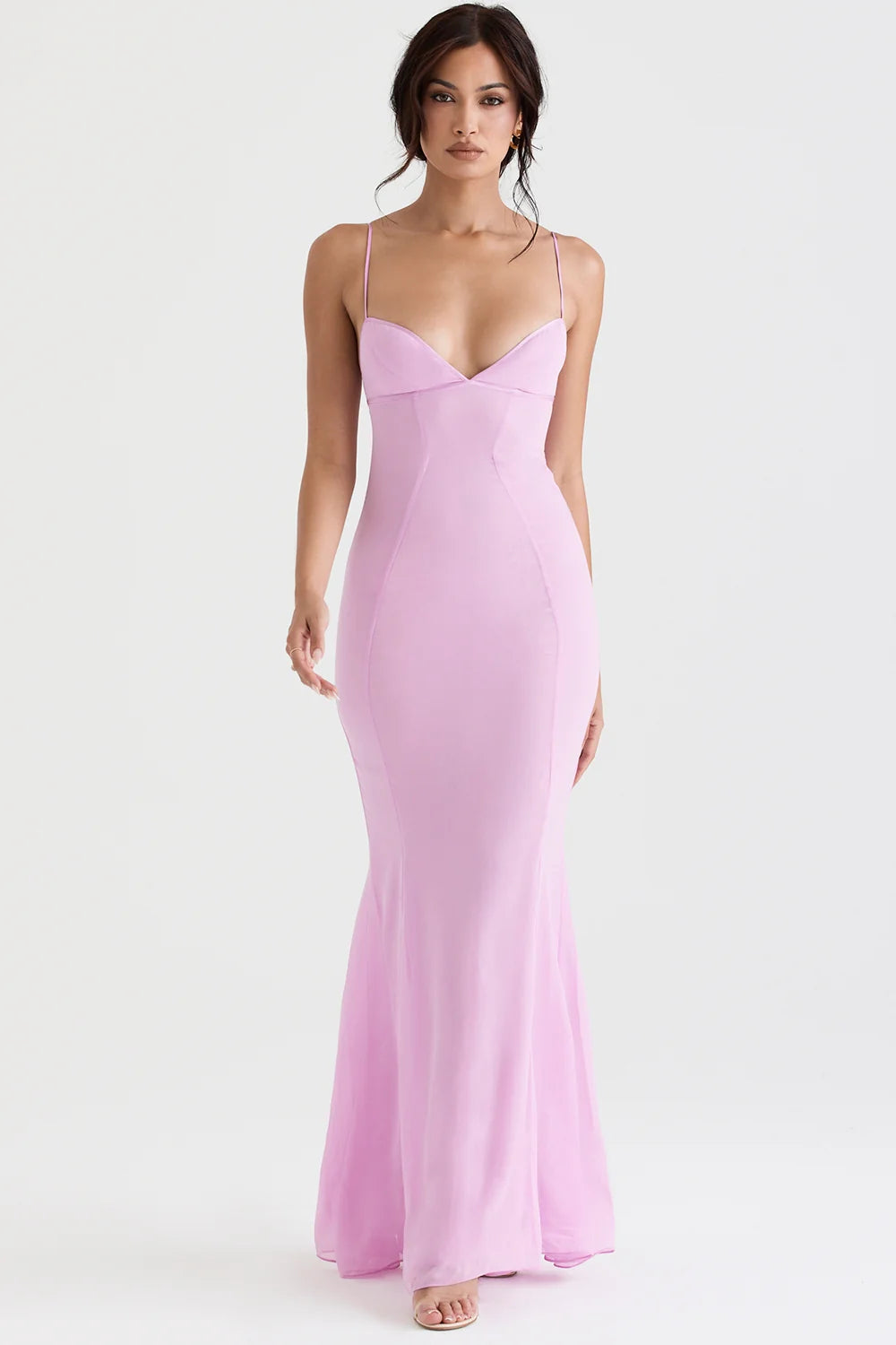 pink maxi dress