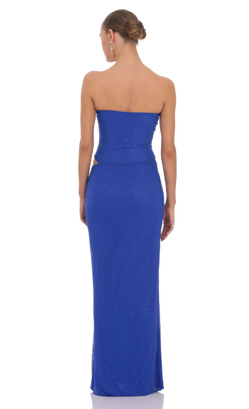 Liora Rhinestone Maxi Dress