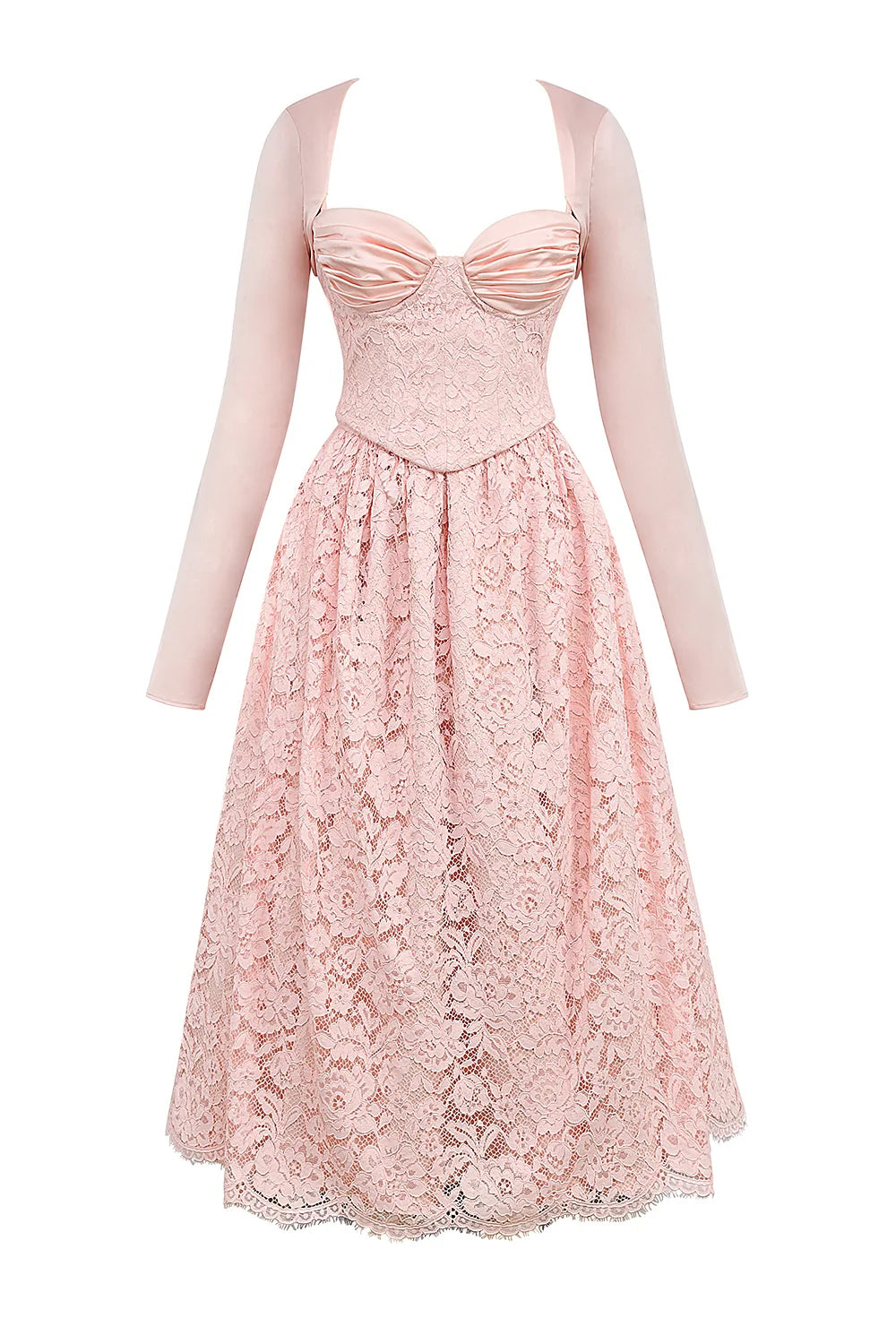 ballerina pink lace corset, skirt and bolero - sale