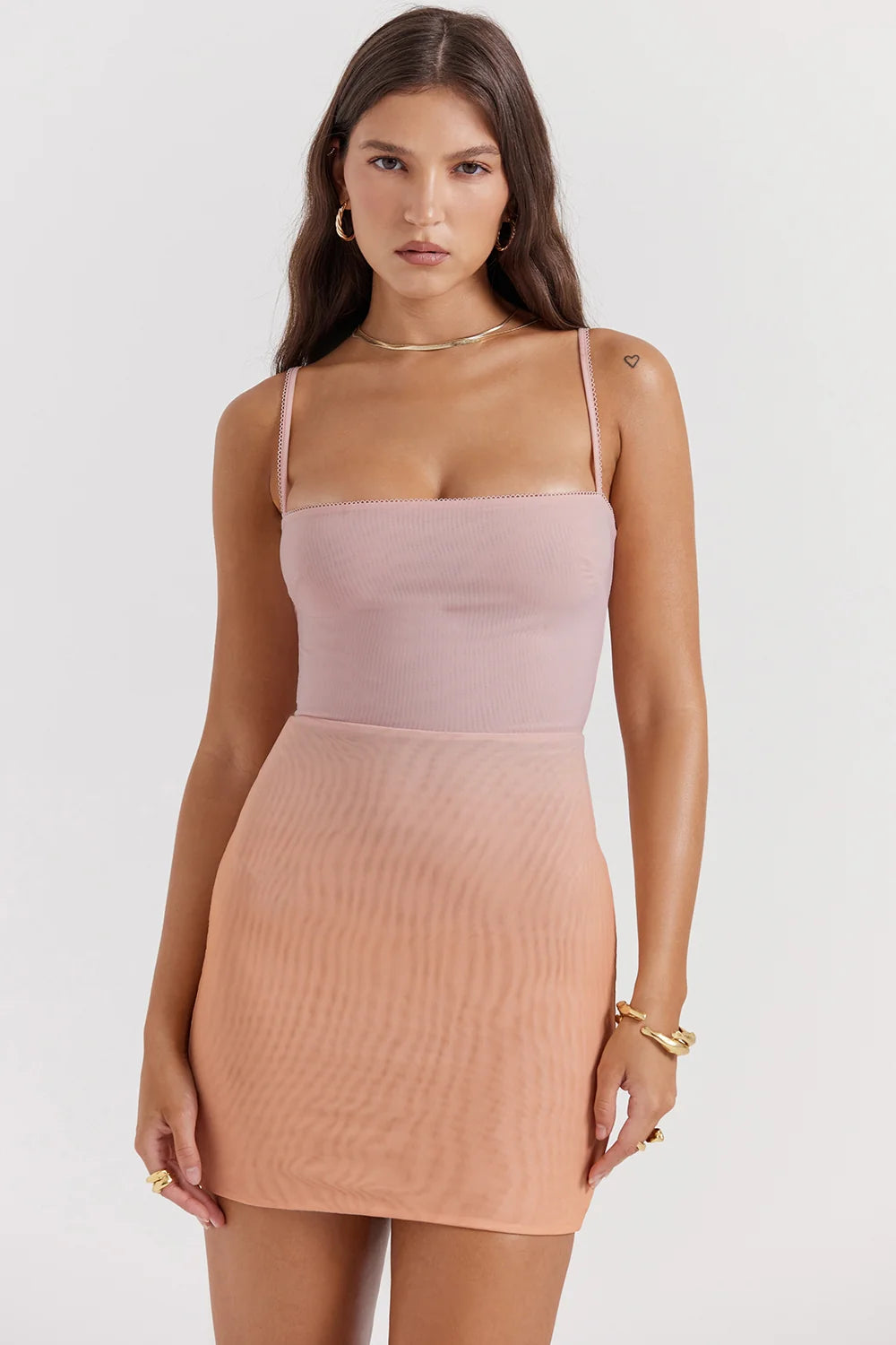 ombre mini dress