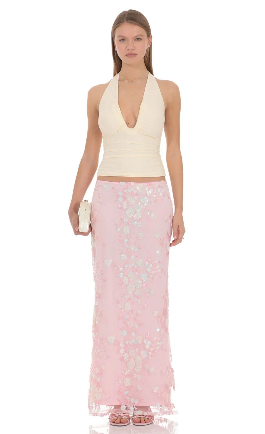 Makayla Embellished Maxi Skirt