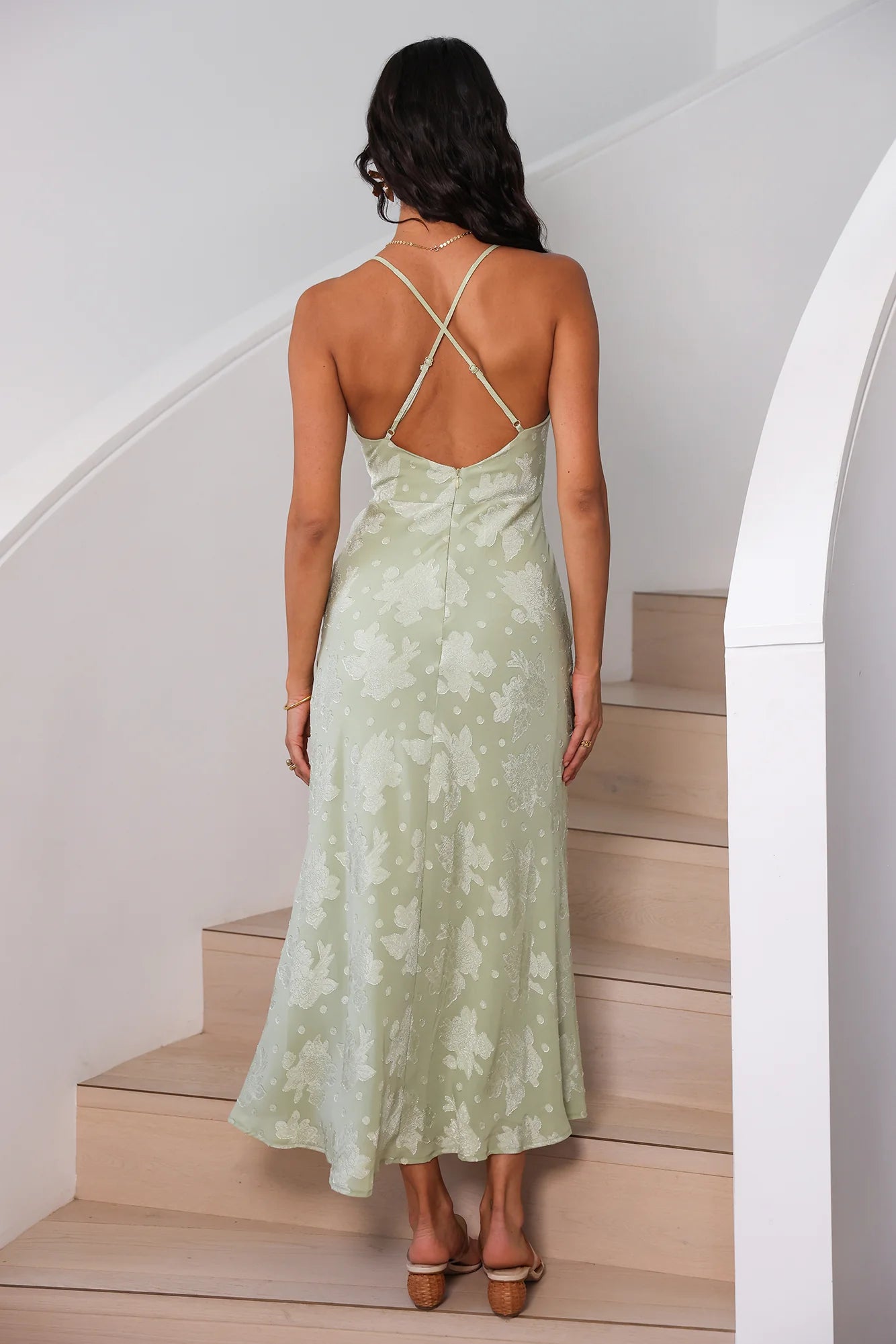Expectations Maxi Dress Green