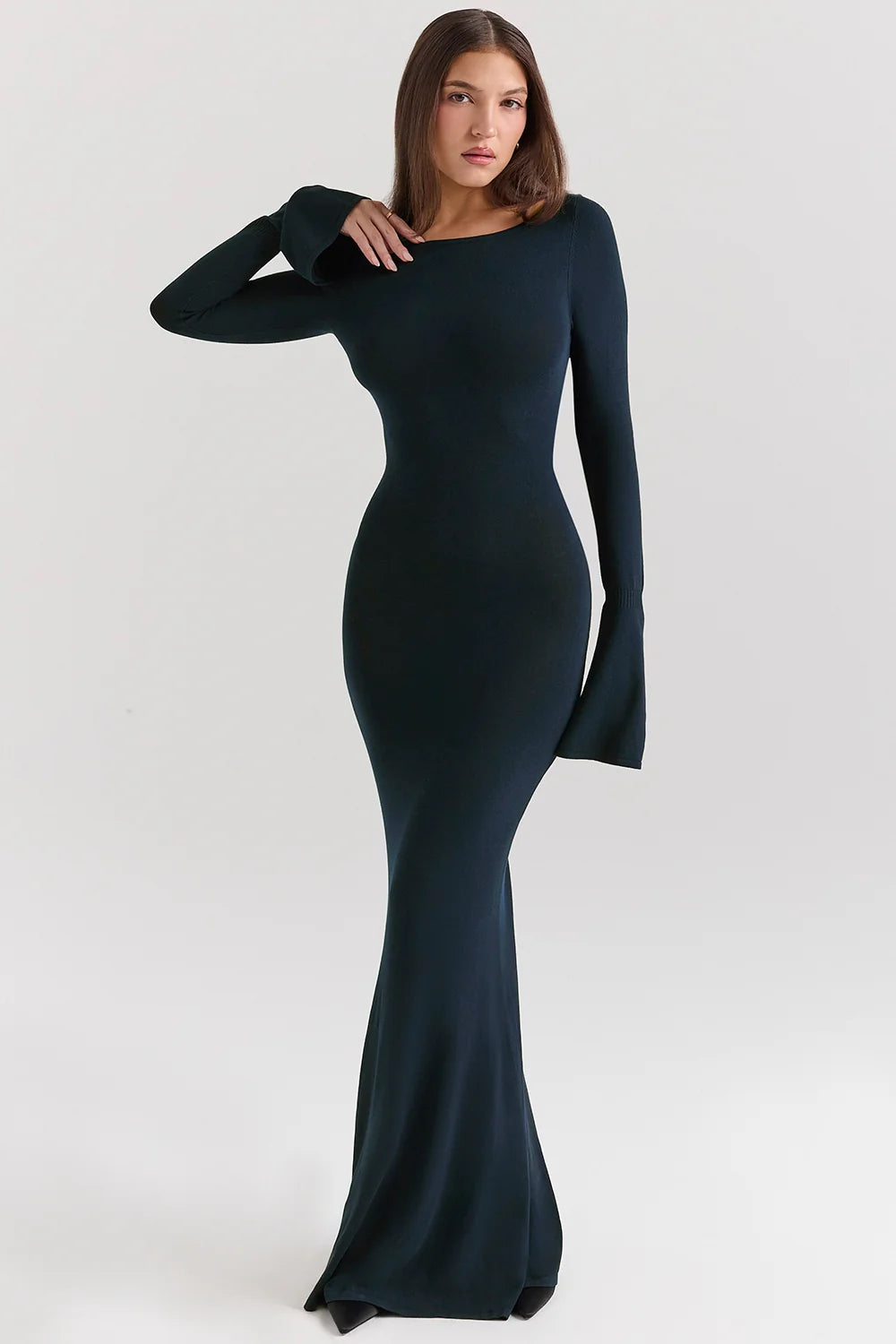 midnight blue maxi dress