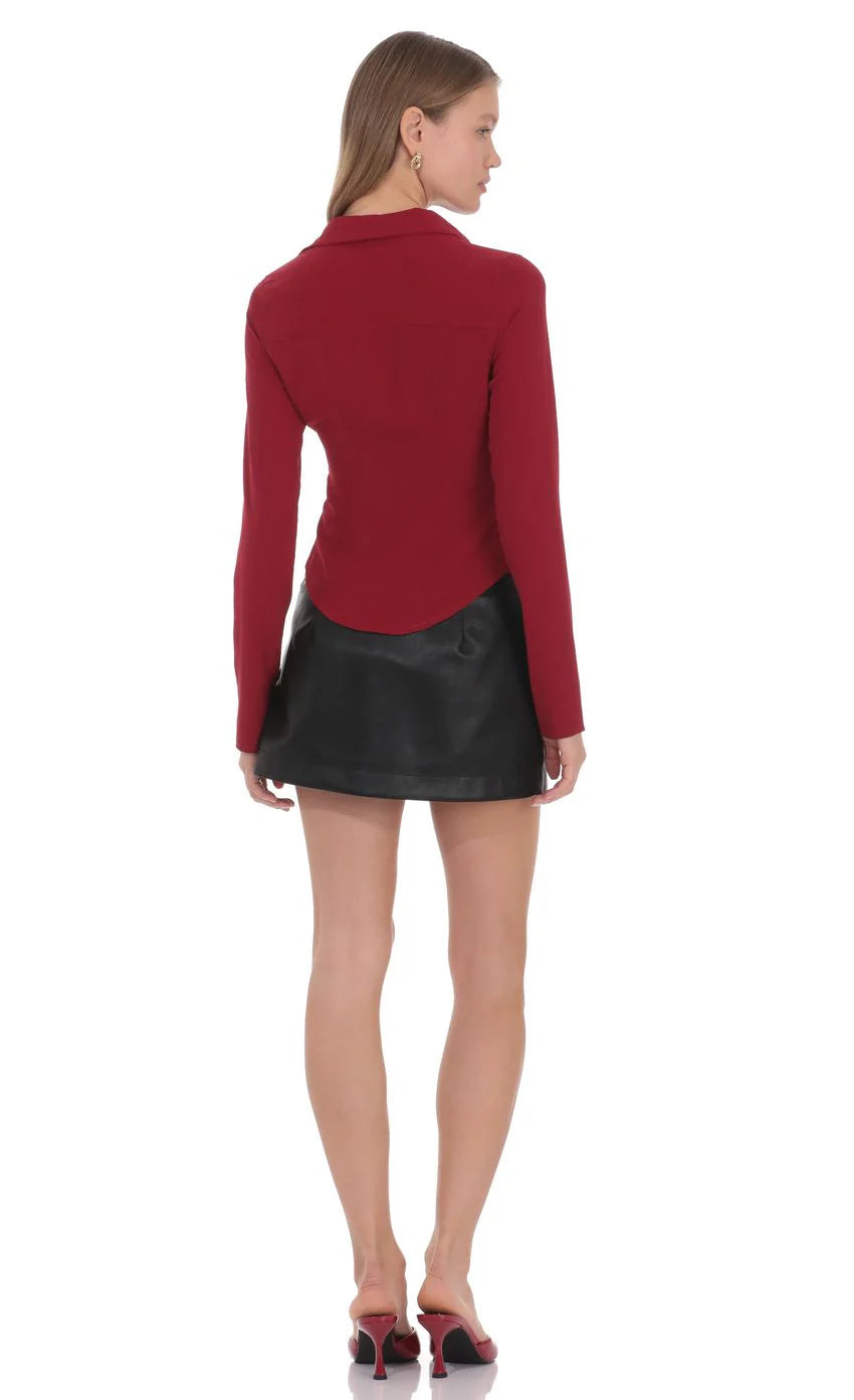 Evelyn Top in Red