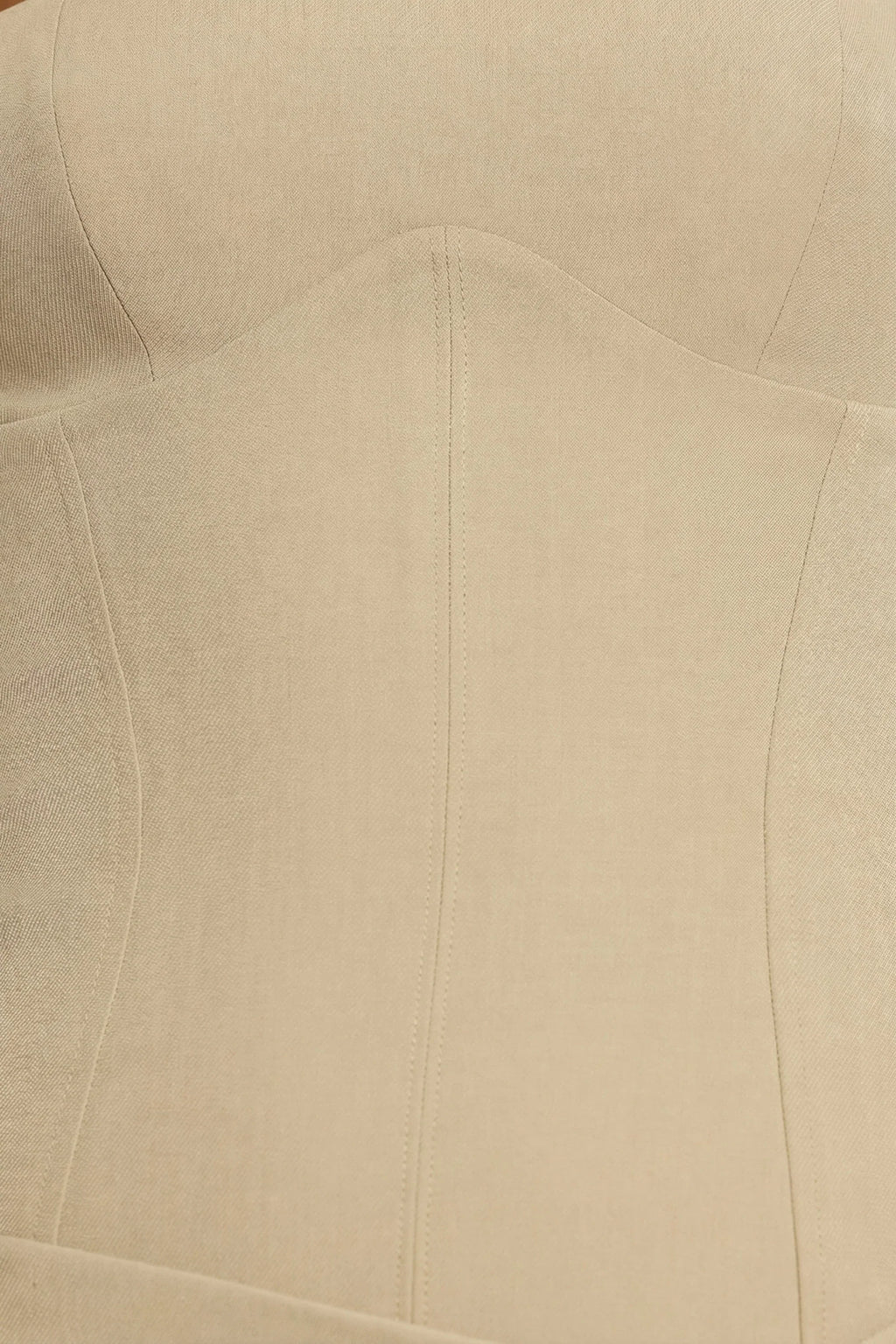 Woven Twill Wrap Over Pleated Mini Dress in Taupe