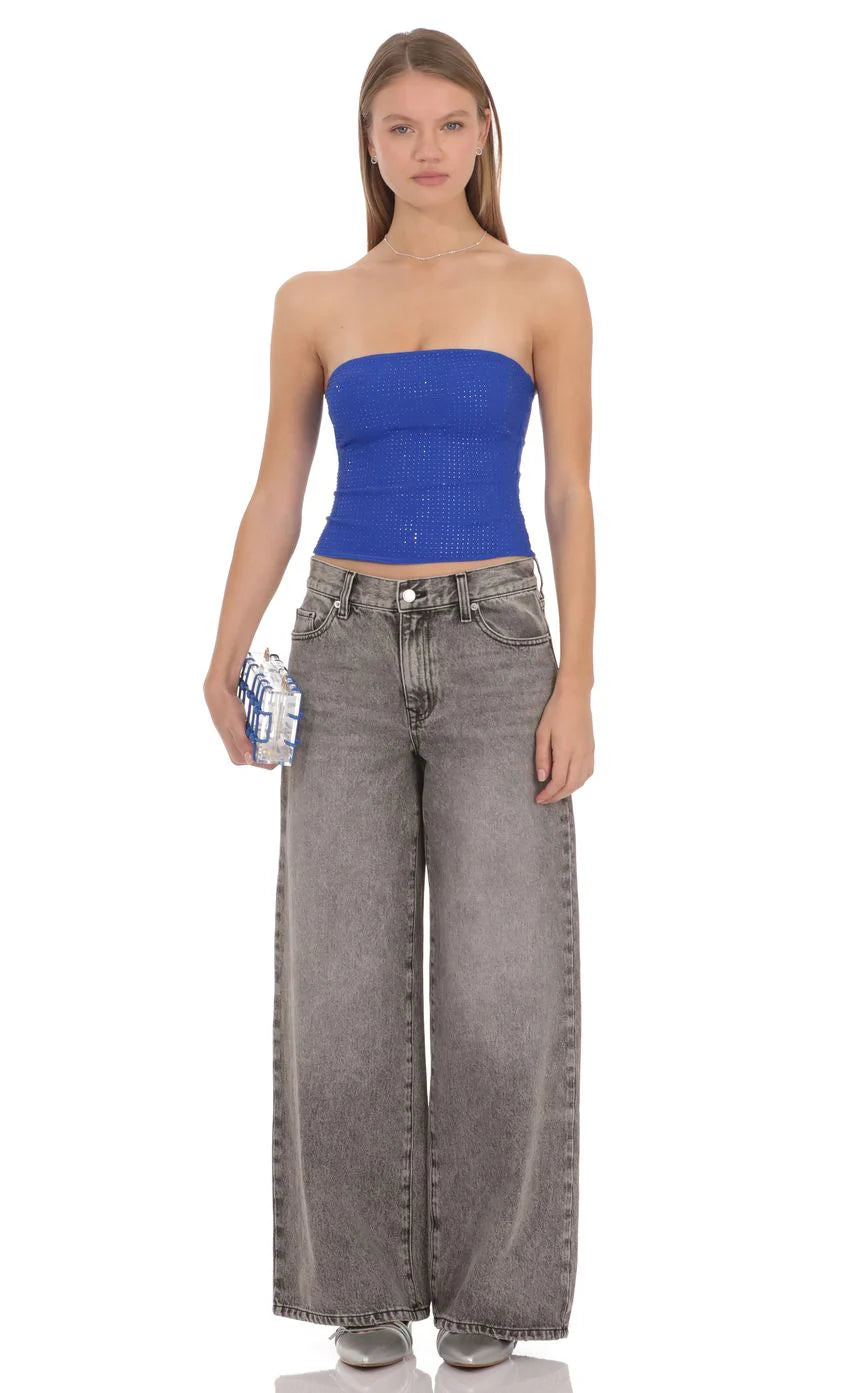 Elsie Rhinestone Top