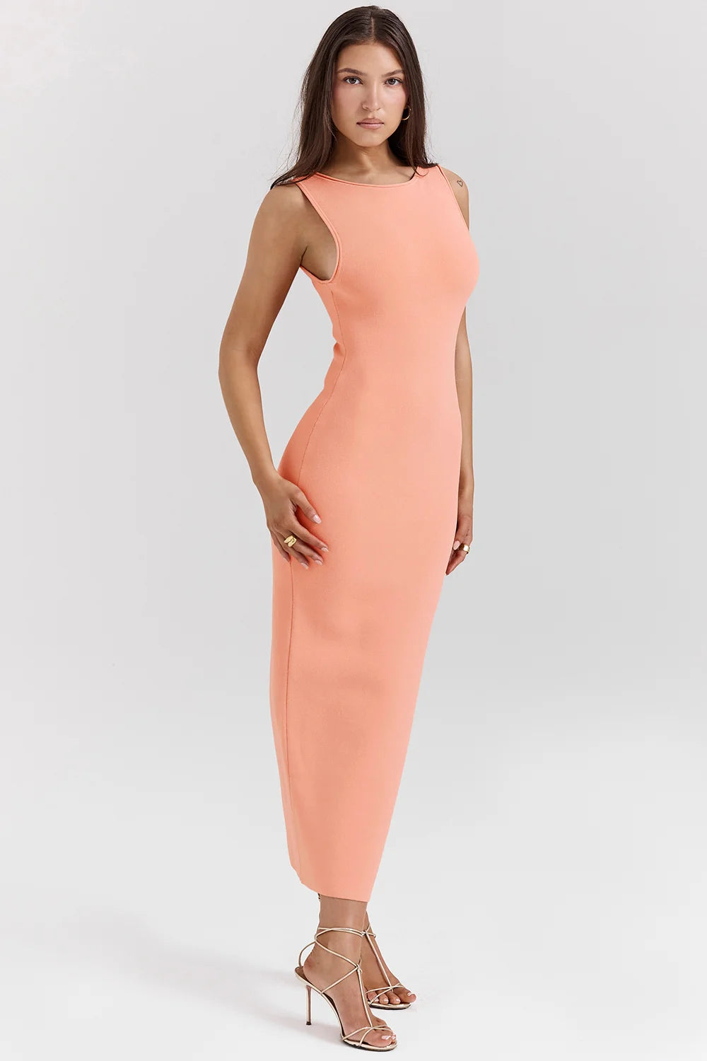 sorbet knit maxi dress - sale