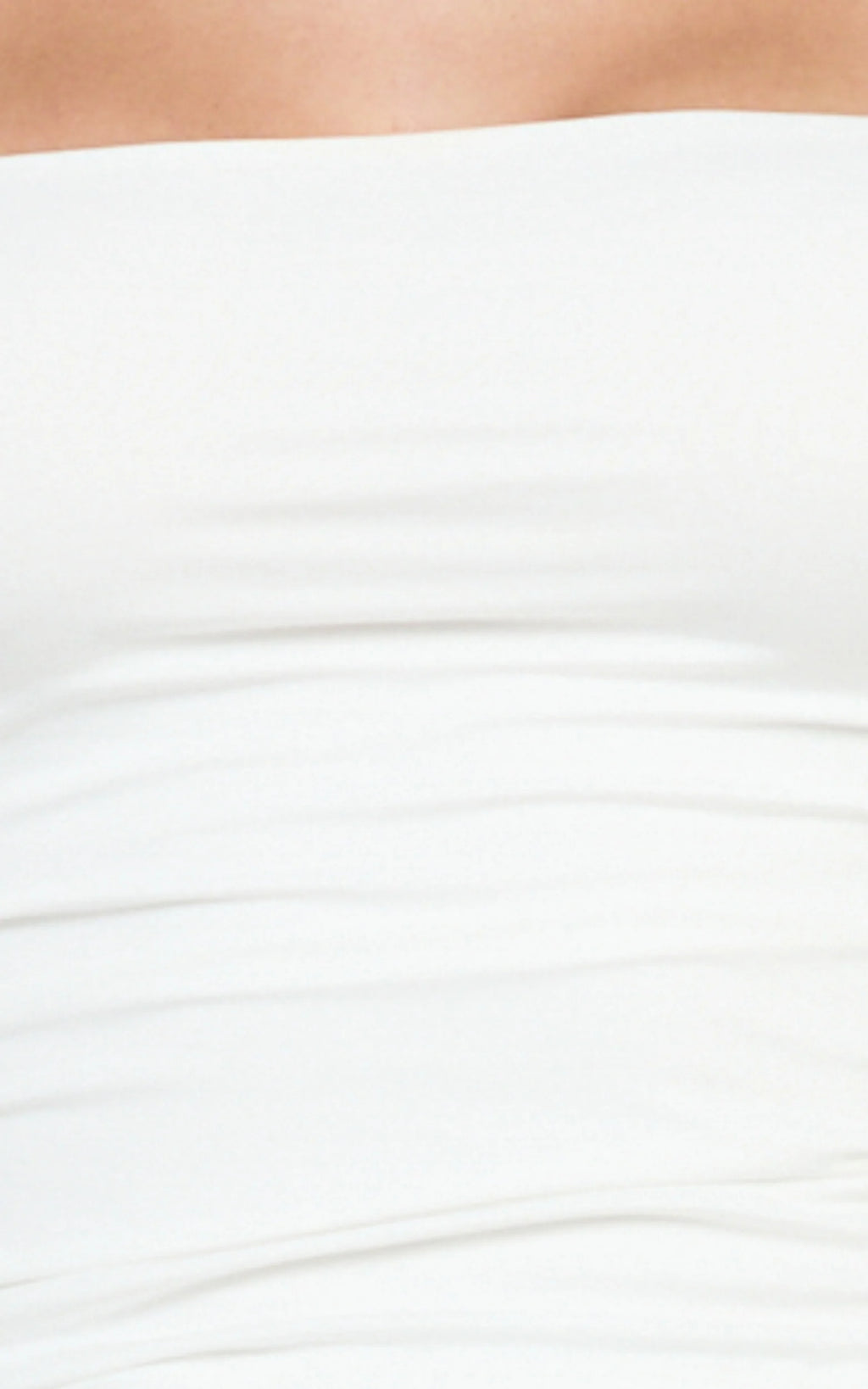 Seraphina Top - Square Neck Gathered Waist Top in Off White