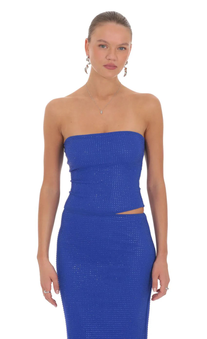 Liora Rhinestone Maxi Dress