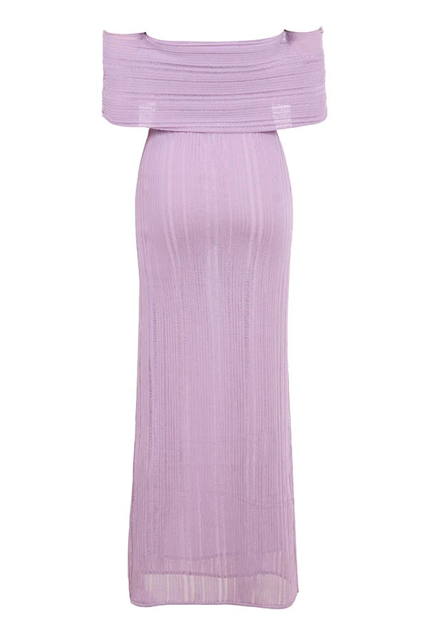 orchid ladder knit maxi dress - sale