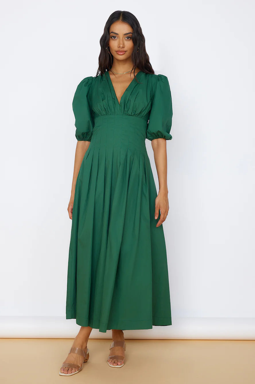Nature's Escape Maxi Dress Green