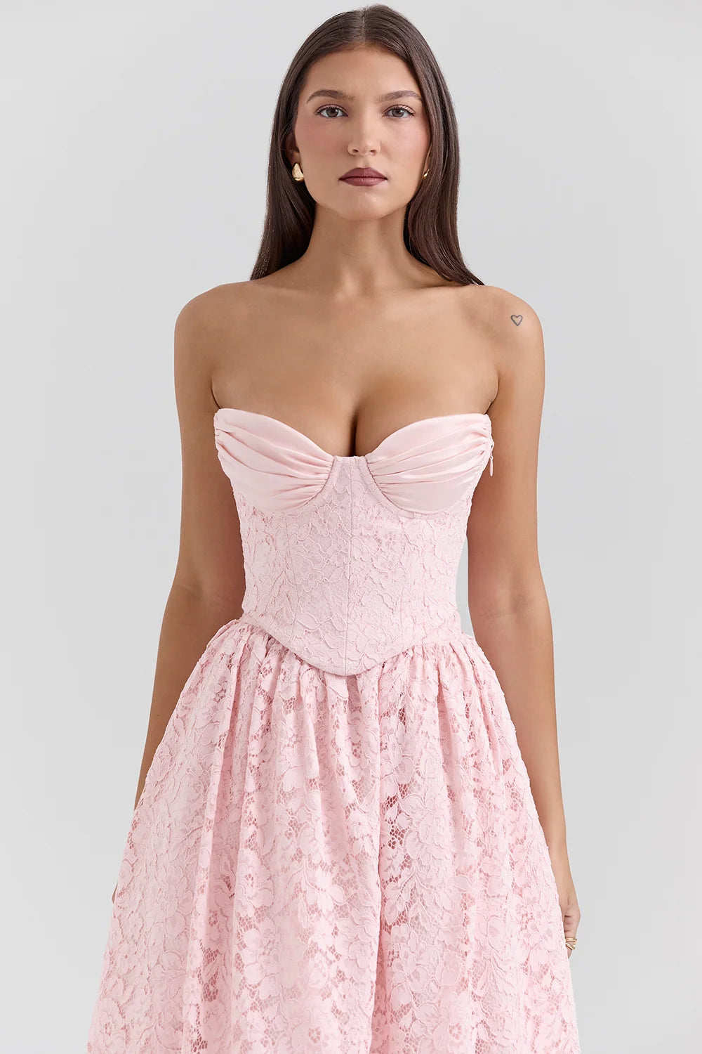ballerina pink lace corset, skirt and bolero - sale