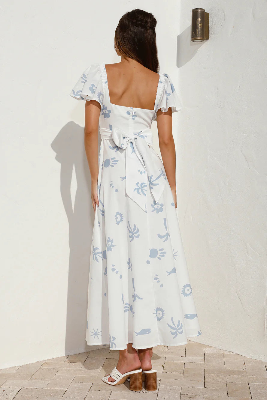 Angel Baby Maxi Dress Blue