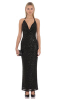 Zelvique Sequin Maxi Dress