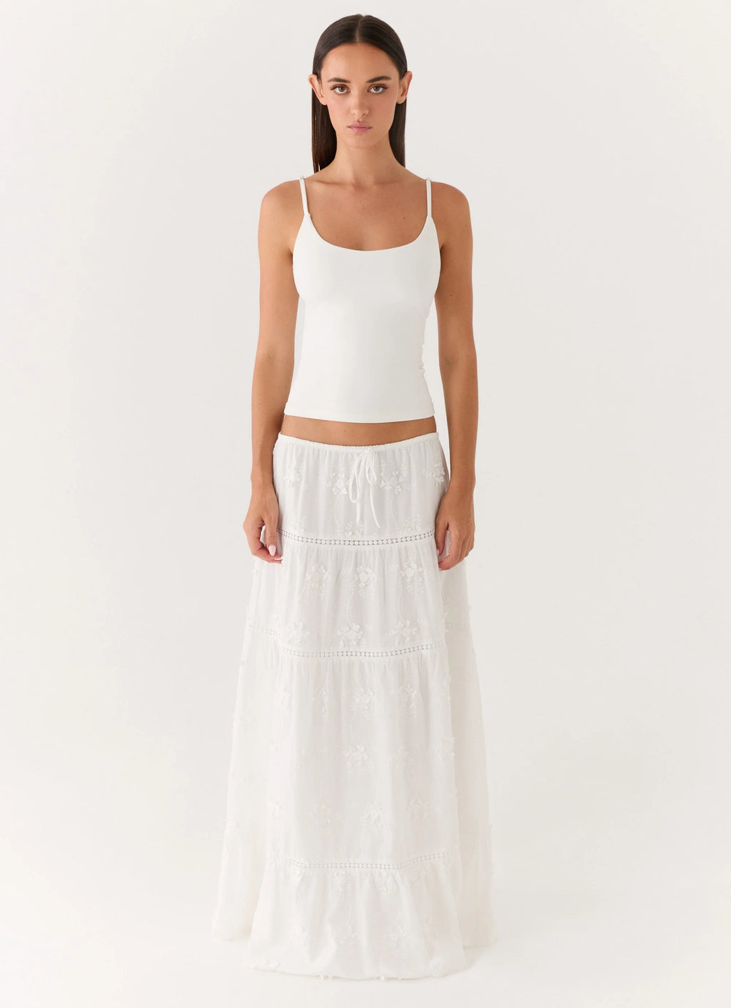 Yours To Keep Maxi Skirt - White
