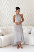 Tidal Wave Maxi Dress Brown