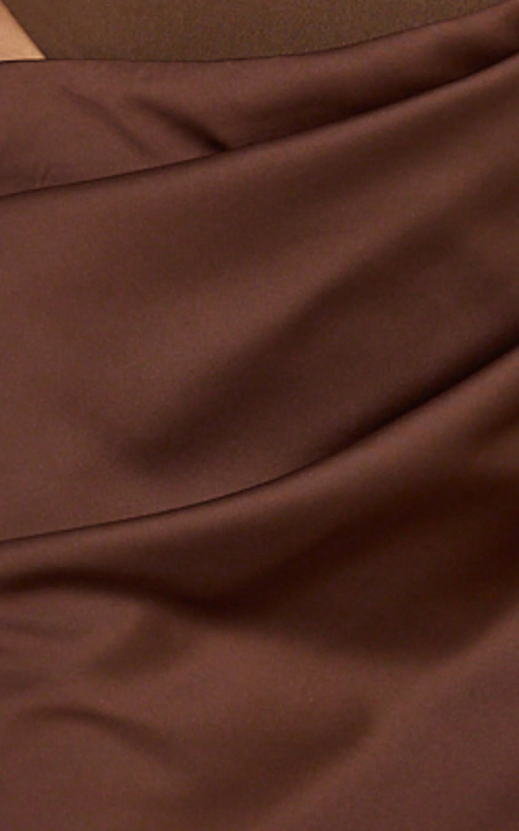 Elodie Mini Dress - Sleeveless Dress Overlay Skirt in Chocolate