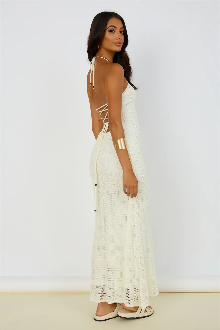 Kombucha Maxi Dress White