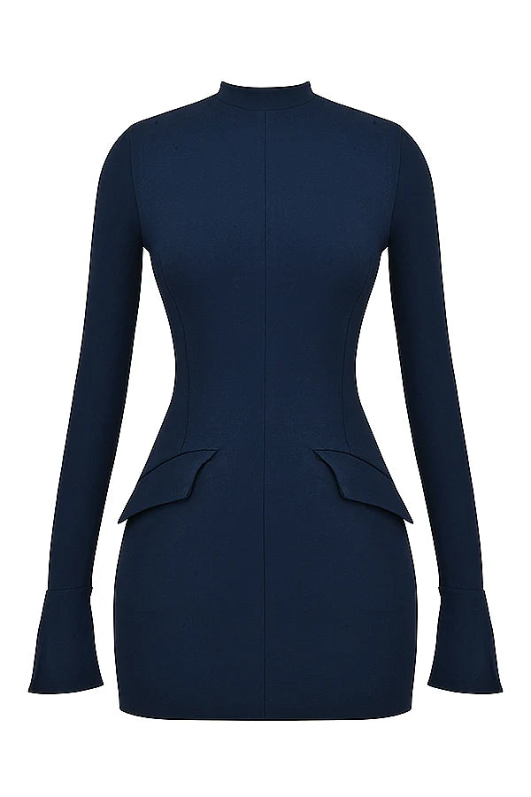 navy mini dress