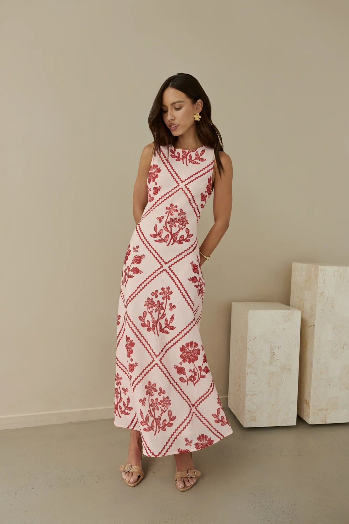 Haute Horizons Maxi Dress Pink