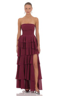 Stella Maxi Dress in Red