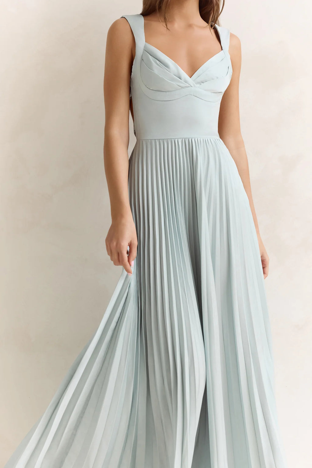 Song Of The Sky Plisse Maxi Dress Sage