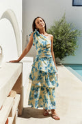 Joy Journey One Shoulder Maxi Dress Yellow